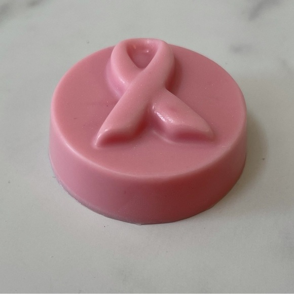 Pink Ribbon shea butter soap bars 🎀 Set of 5 MINI soap bars - Picture 2 of 6